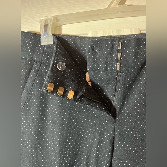 Anne Klein Black Pants Polka Dot Career Business Size 4 - Picture 7 of 9